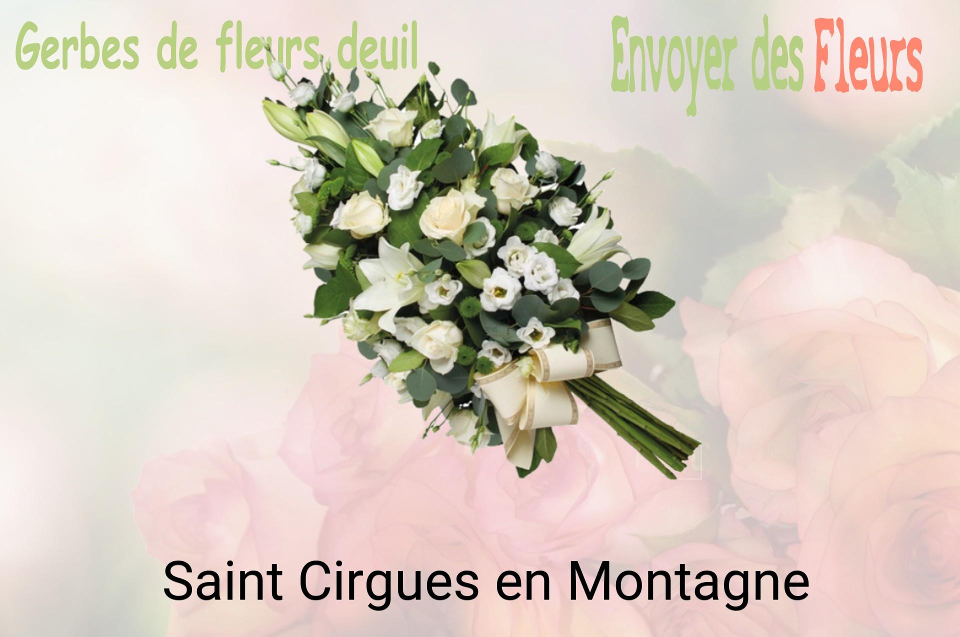 Gerbe de fleurs de deuil livrée à Saint-Cirgues-en-Montagne